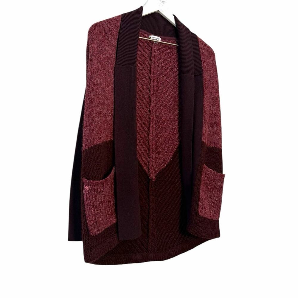 Smartwool Open Front Colorblock Wool Blend Cardig… - image 4